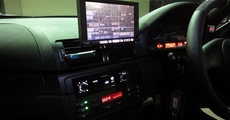3シリーズクーペ：HRV200&DEH-P01をインストールしました。