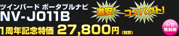 ツインバード NV-J011B 一周年記念特価 27,800円（税別）