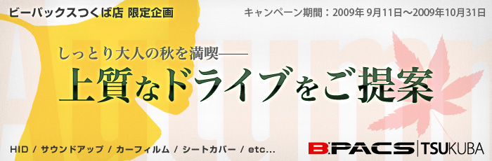 しっとり大人の秋を満喫----上質なドライブをご提案